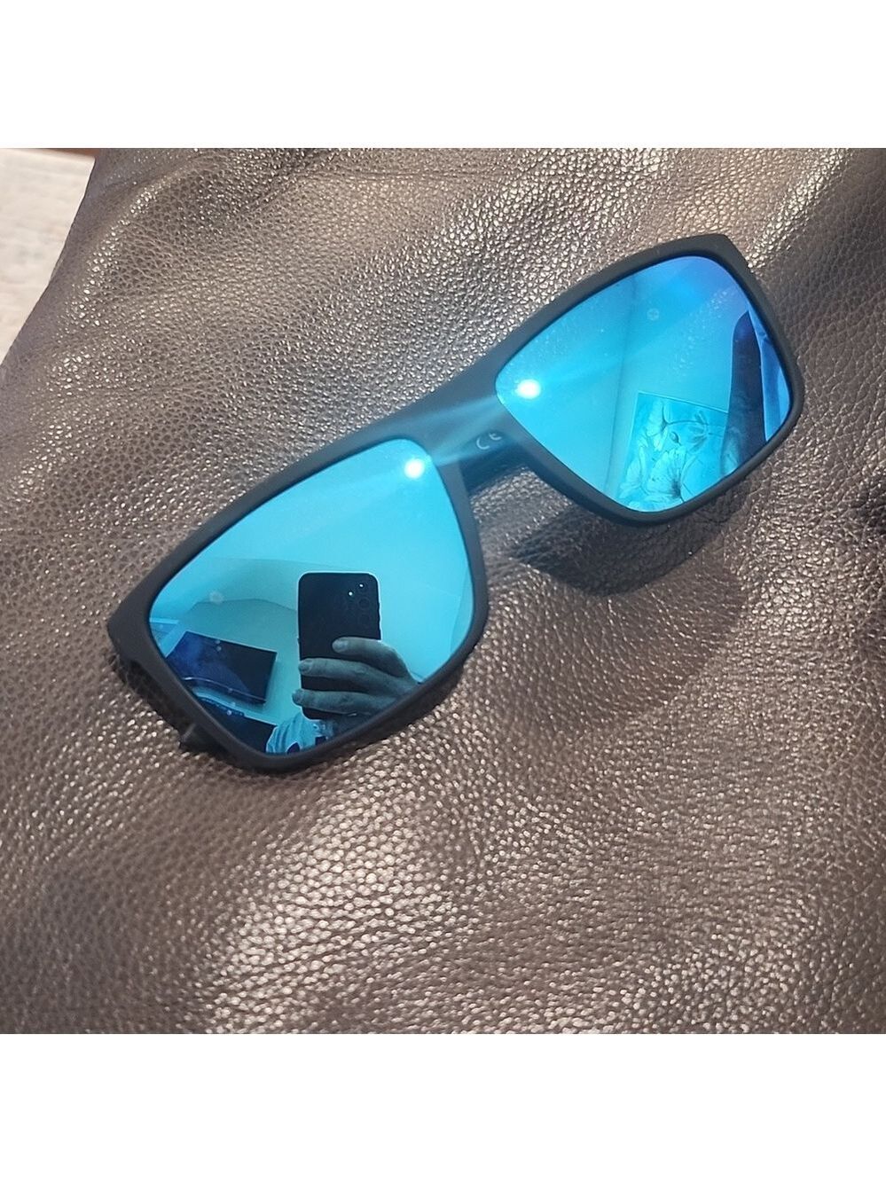 QALLY Polarized Sunglasses Men Lightweight Square Mens Sun Glasses for Driving